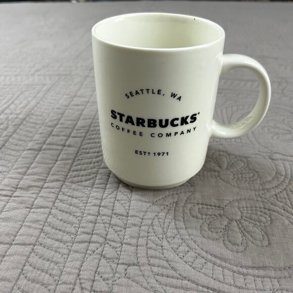 Starbucks Coffee Company Mug Seattle WA Est. 1971 14 oz. 1998 Great Condition - Picture 3 of 7